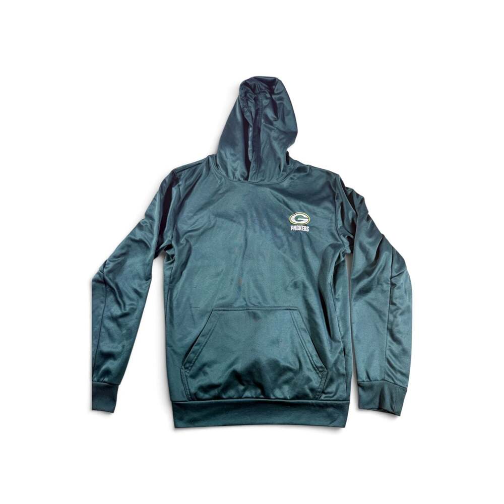 Dunbrooke Green Bay Packers Hoodie, Size M, 100% Polyester, Made in Egypt